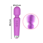 Wand Massager Massaggiatore Vibratore Ricaricabile in Silicone Sex Toy per Donna