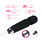 Wand Massager Massaggiatore Vibratore Ricaricabile in Silicone Sex Toy per Donna