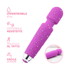 Wand Massager Massaggiatore Vibratore Ricaricabile in Silicone Sex Toy per Donna