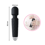Wand Massager Massaggiatore Vibratore Ricaricabile in Silicone Sex Toy per Donna