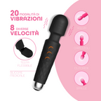 Wand Massager Massaggiatore Vibratore Ricaricabile in Silicone Sex Toy per Donna