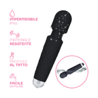 Wand Massager Massaggiatore Vibratore Ricaricabile in Silicone Sex Toy per Donna