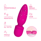 Wand Massager Vibratore Massaggiatore Ricaricabile con 10 Modalità di Vibrazione