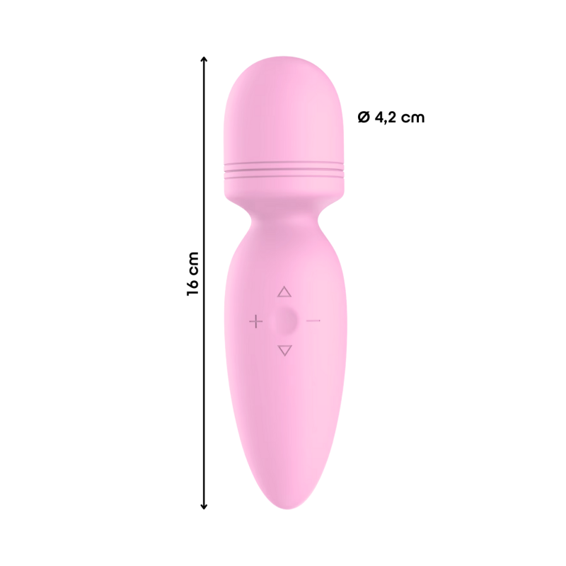 Wand Massager Vibratore Massaggiatore Ricaricabile con 10 Modalità di Vibrazione