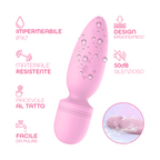 Wand Massager Vibratore Massaggiatore Ricaricabile con 10 Modalità di Vibrazione