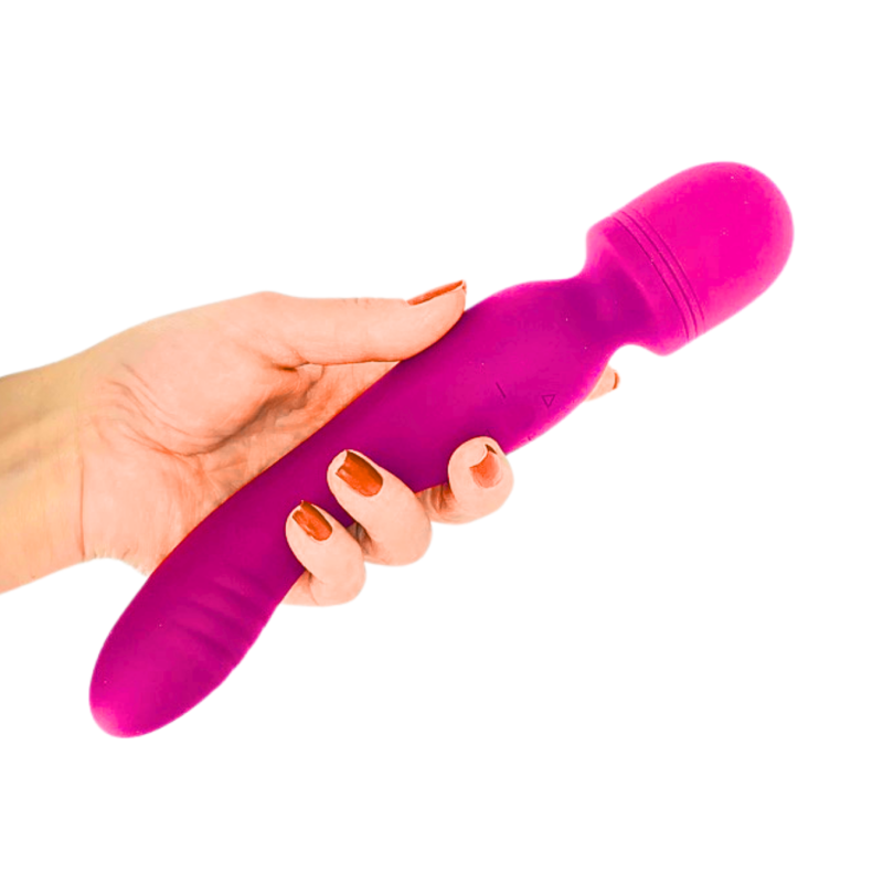 Wand Massager Vibratore Potente Dildo Massaggiatore in Silicone doppia Vibrazione